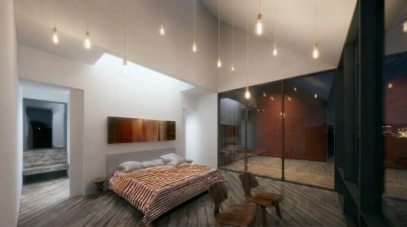 Barn-Inspired Bliss — primary suite at dusk