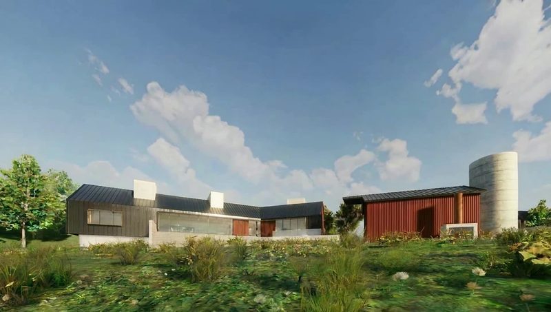 Barn-Inspired Bliss — fly-through of the house, barn and silo
