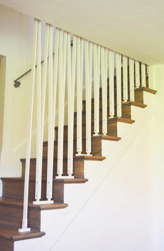 From Safety to Sculpture — the screen running alongside the staircase