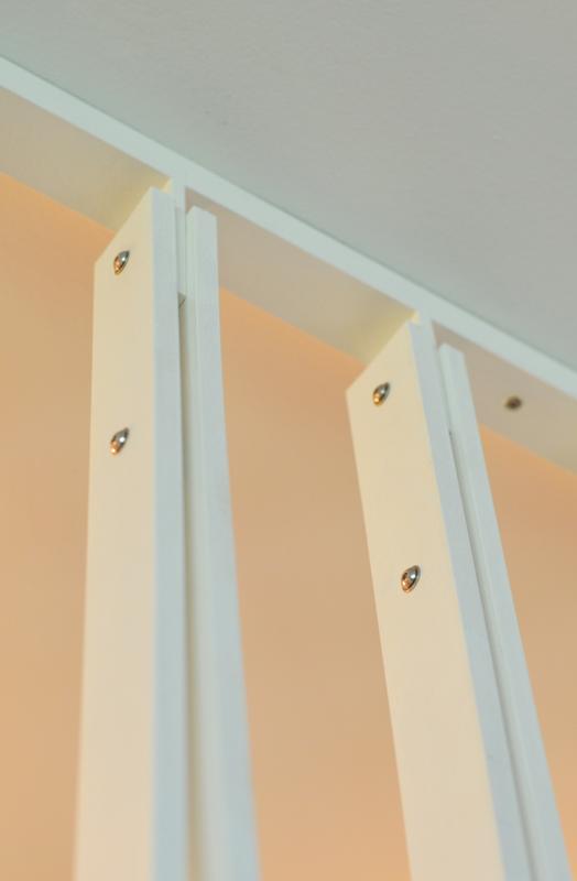 From Safety to Sculpture — close detail of the poplar members