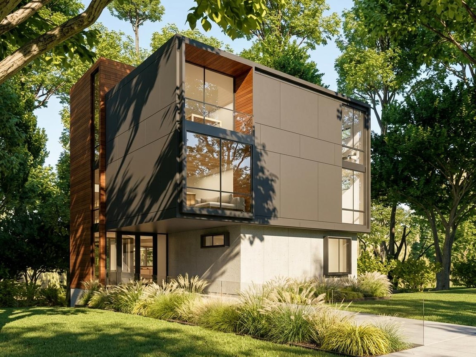 Rendering of the proposed house on the same lot