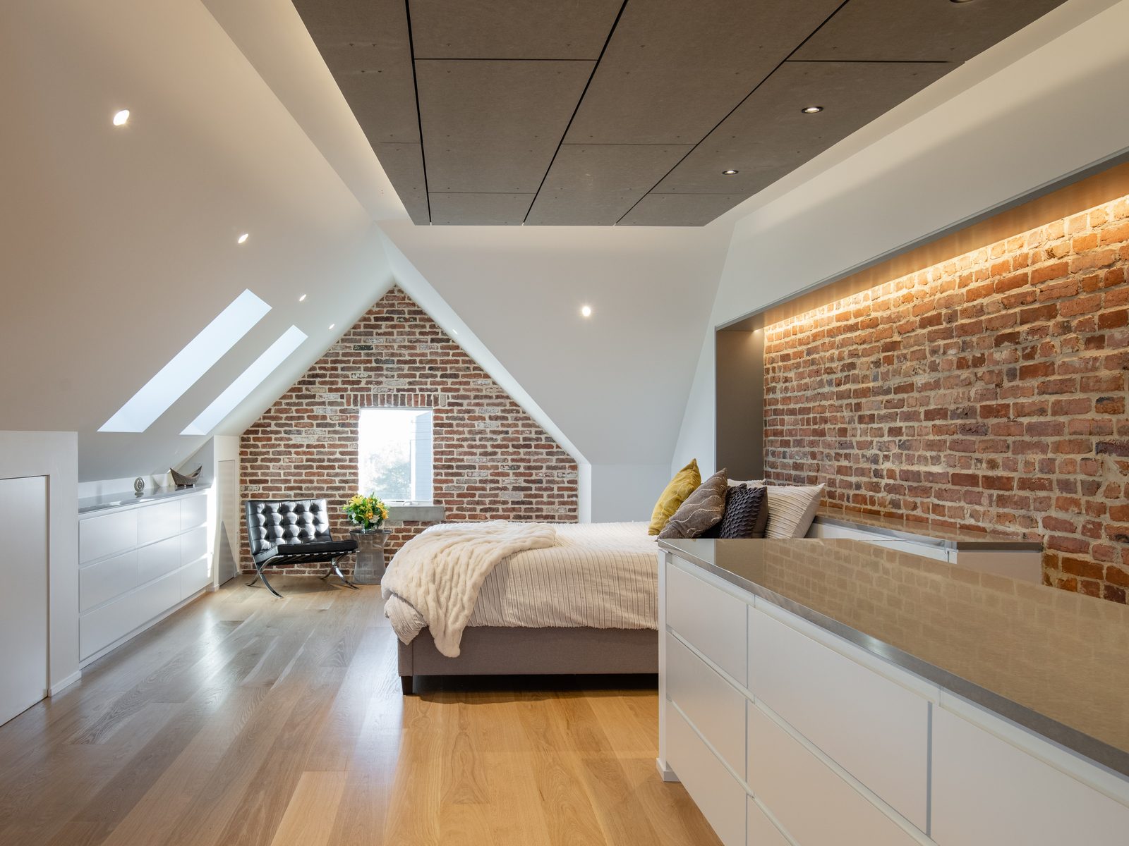 The finished primary suite