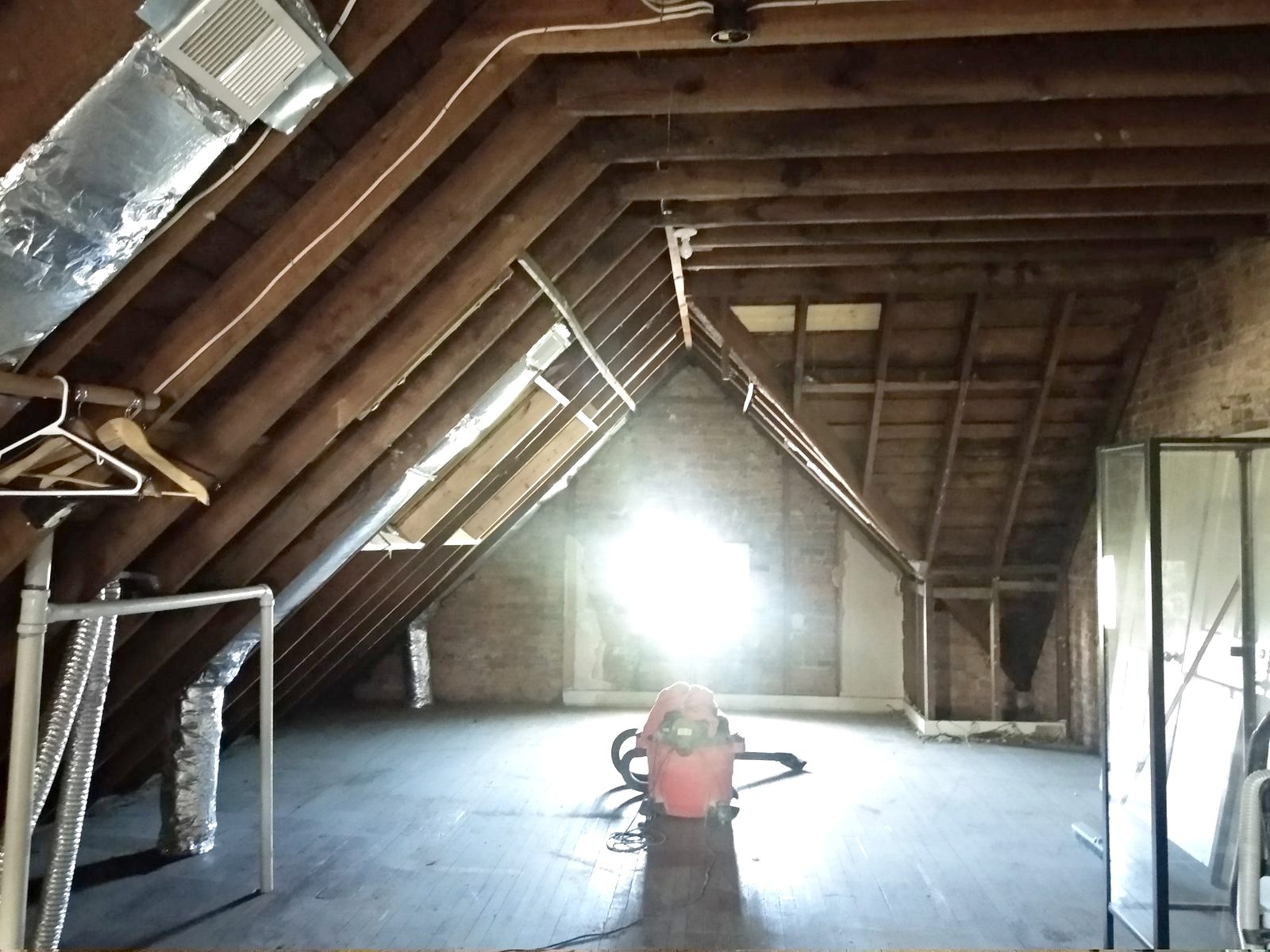 The attic before work began