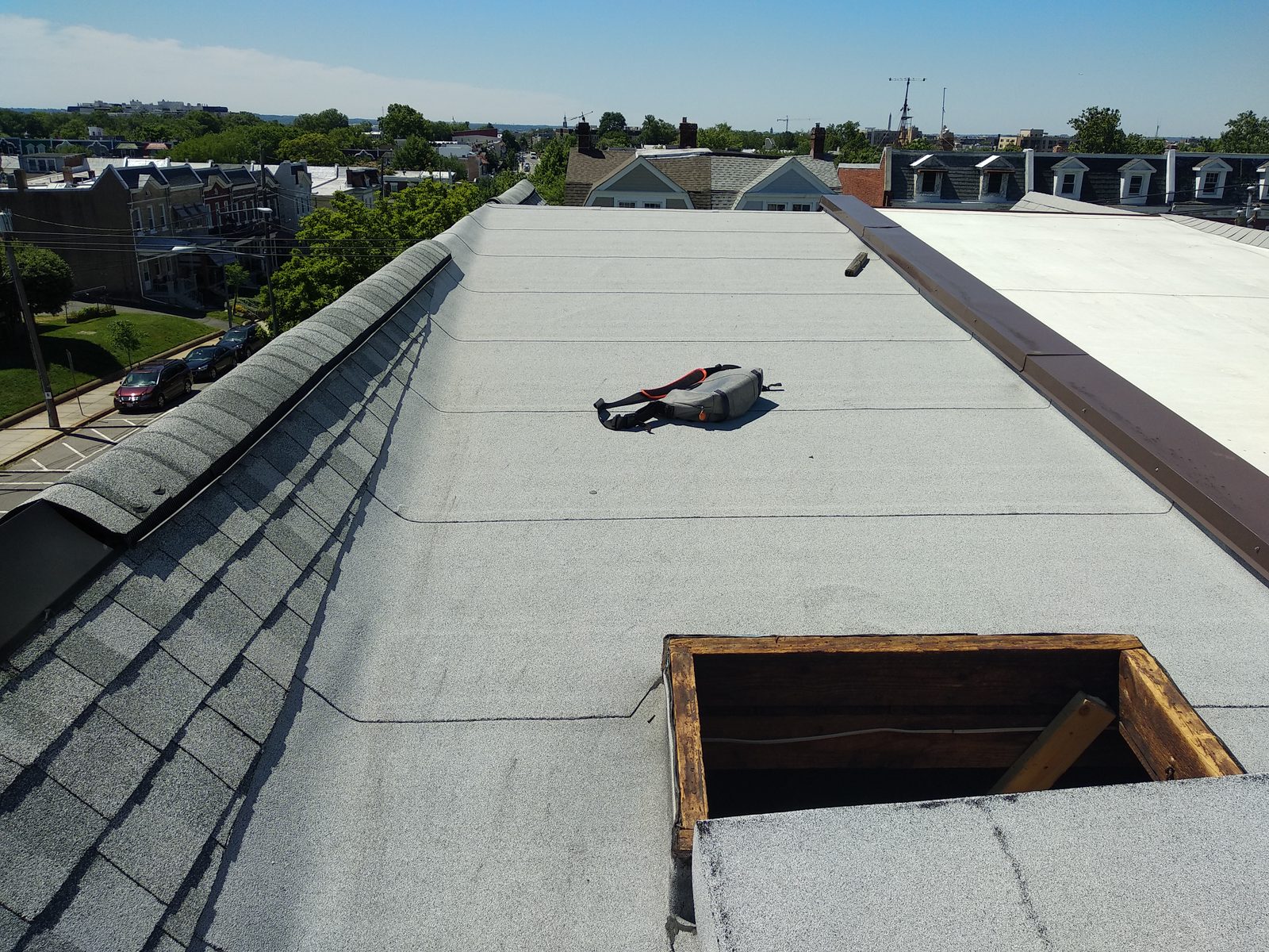 The roof before work began